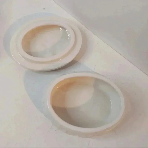 Lenox Oval Trinket Jewelry Box Trinket Container 2 Piece Set - Picture 2 of 11